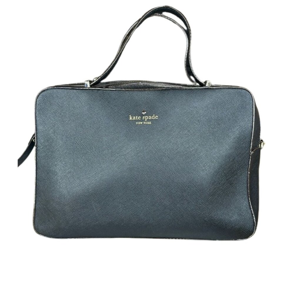 Kate Spade black double zip satchel